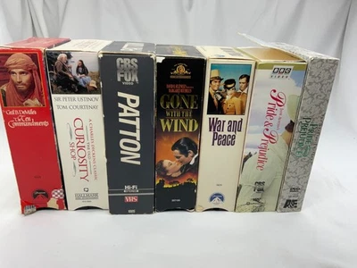 VHS/DVD-бокс-сет из 6-Унесенные ветром-Паттон старый любопытство магазин +3 - Изображение 1 из 4