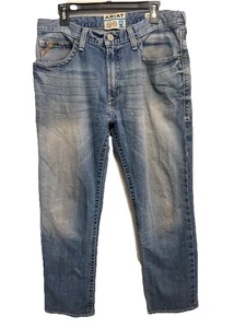 Men’s Ariat M2 Traditional Relaxed Bootcut Denim Jeans 34/32 - Picture 1 of 10