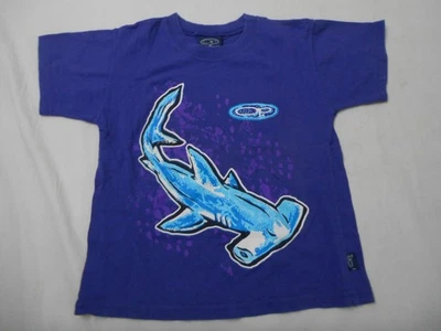 Camiseta gráfica vintage juvenil anos 90 Ocean Pacific martelo cabeça tubarão surf pequena - Imagem 1 de 4