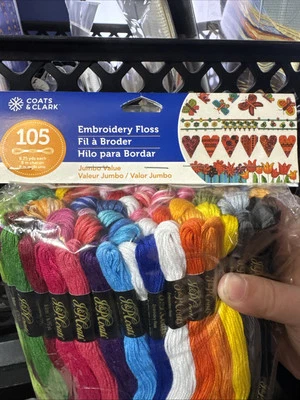 Coats & Clark 6-Strand Embroidery Floss Jumbo Pack 105/Pkg-Basic - Image 1 of 2