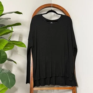 Aerie echt weich XL schwarz Modalmischung Langarm Waffel Strick Thermo Top - Bild 1 von 7
