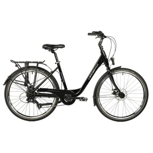 Velo musculaire city bike 26 leader fox domesta 2025 femme noir 7v cadre alu 17 - Picture 1 of 5