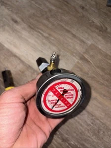 AIR CHUCK NITROGEN GAUGE FILL TOOL VALVE AIR SHOCK Hammer Equipment - Picture 1 of 5