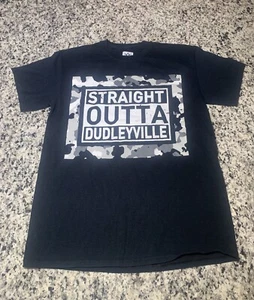 Dudley Boyz Straight Outta Dudleyville T Shirt Size Med Authentic WWE WAZZZUUUPP - Picture 1 of 7