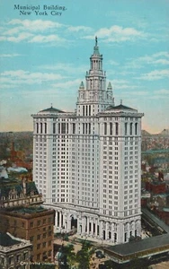 Gemeindegebäude - New York City, New York - unbespielte Litho - Bild 1 von 3