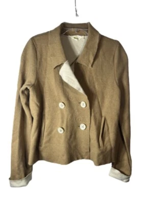 Chaqueta Blazer Anthropologie HWR Fieltro Lana Doble Pecho Talla M Twee Coqueta Foto 1 de 4