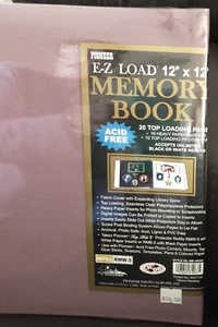 Scrapbook, 12"x12" E-Z Load Memory Book PURPLE - Picture 1 of 5