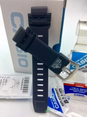 Correa de reloj de goma negra original CASIO Pathfinder Protrek PRG-250 18 mm PRG-510 Foto 1 de 4