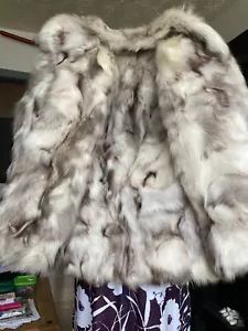 real silver fox coat - Picture 1 of 3