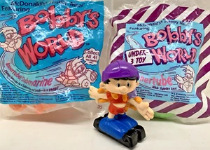 1993 McDonald's Happy Meal Bobby's World Lot of 3 Toys - 2 NEW & 1 Loose - Picture 1 of 7