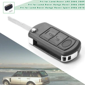 Remote Key Fob Case Blade Cover Shell 3 Buttons For Range Rover LR3 2005 - 2009 - Foto 1 di 5