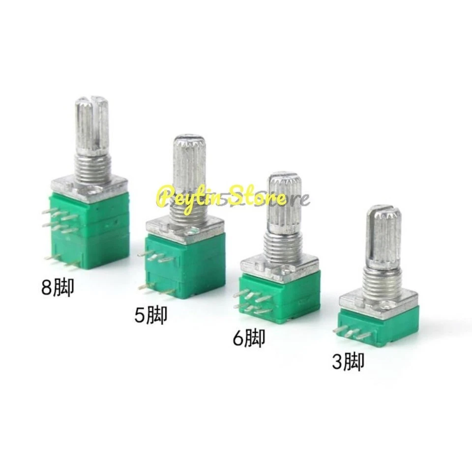 10）RK097N RK097G RV097NS 15mm Audio Amplifier Sealed Single Dual Potentiometer - Image 1 of 1