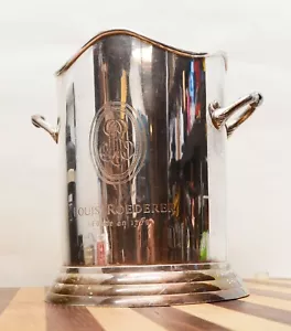 Louis Roederer Engraved Large Champagne Wine Ice Bucket  Silver Plated - Picture 1 of 14