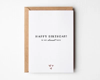 ALLUVION Fiancé Birthday Card For Almost Future Wife To Be Her Romantic Love Cards