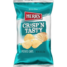 Herr's Original Crisp'n Tasty Potato Chips, 8 oz. Family Size Bags