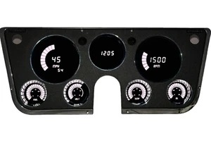 Chevy Truck DASH 1967-1972 PANEL Analog BARGRAPH Gauges Lifetime Warranty White - Picture 1 of 4
