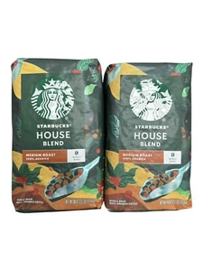 2 Packs Starbucks House Blend Whole Bean Coffee 40 oz Each Pack = 80 oz - Picture 1 of 2