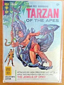 TARZAN OF THE APES #159 1966 SILVER AGE GOLD KEY COMIC - EDGAR RICE BURROUGHS - Picture 1 of 3