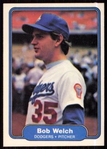 1982 Fleer Bob Welch Los Angeles Dodgers #28 - Picture 1 of 2