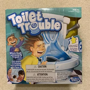 Toilet Trouble Kids Party Game Water Squirting Flush Gush Sound Hasbro NEW - Bild 1 von 11