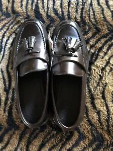 Mocassino Zara Z2 nero con nappa taglia 9 NUOVO con etichette nuovo con etichette - Foto 1 di 8