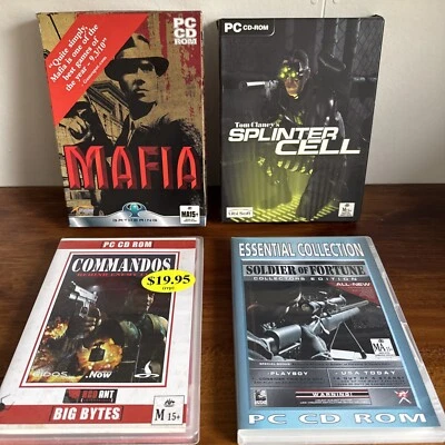 Mafia, Splinter Cell, Rare (Box), Soldier of Fortune, Commandos PC Bullk - Image 1 of 4