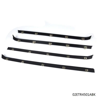 Window Sweep Felt Weatherstrip Seal Kit Fit For 1981-1991 Chevy GMC Pickup Truck - Image 1 of 4