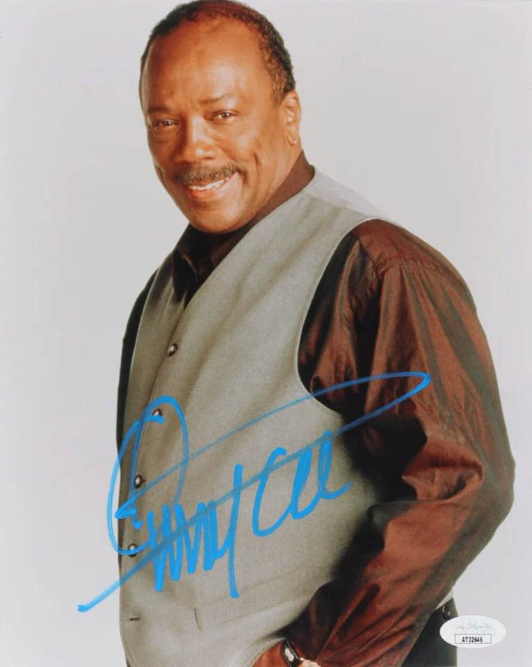 Quincy Jones Signed 8x10 Photo (JSA) - Image 1 of 2