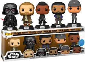 Funko Pop Obi-Wan Kenobi / Darth Vader / Kawlan Roken /Tala Durith / Reva New - Picture 1 of 2