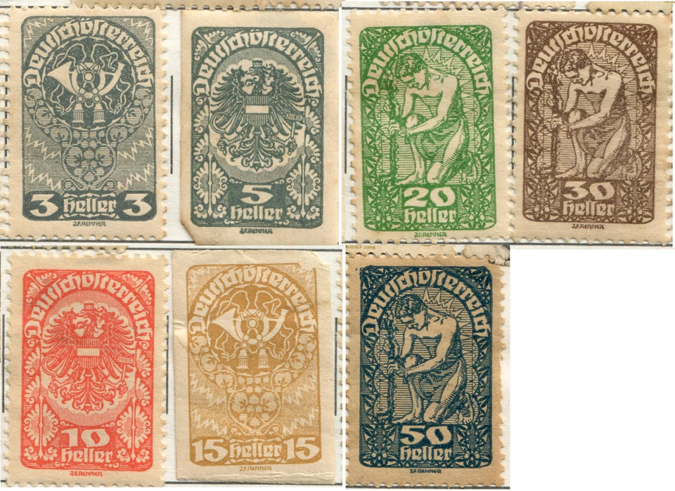 Estampillas diarias de Austria - 1919-1920 Foto 1 de 1