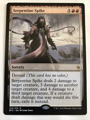 MTG Battle For Zendikar Serpentine Spike 133/274 NM Rare - Image 1 of 2