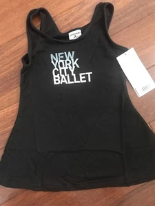 NWT 4-6 Yr S Danskin NYCB New York City Ballet Black Swing Tank Top Girl's Dance - Picture 1 of 6
