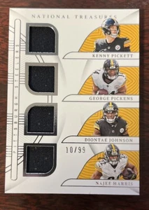 2022 National treasures Pickett, Pickens, Johnson, Harries Patch 10/99 - Picture 1 of 5
