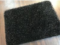 *LIMITED STOCK*50x80cm WHITE DOOR MAT ROMANY WASHABLE GLITTERY SPARKLY NON SLIP