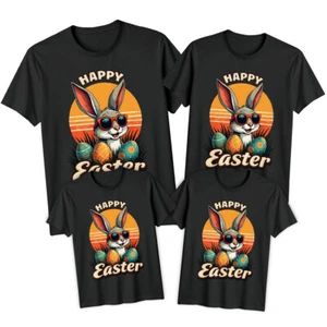 Family Bunny Sunglasses Happy Easter T-Shirt Tee Holiday Matching Outfit #ED - Picture 1 of 24