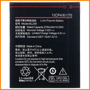 Bateria Lenovo Vibe K5 / K5 Plus BL259 2750mAh A6020a40 A6020a46 Nueva