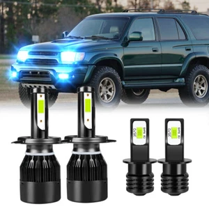 For Toyota 4Runner 1999-2002 8000K LED Headlight + Fog Light Bulbs Combo Kit 4pc - Picture 1 of 12