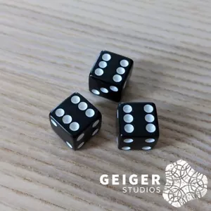 Dungeons & Dragons 3pc Dice Set | 3d6 Black | D20 DnD Accessories - Picture 1 of 1