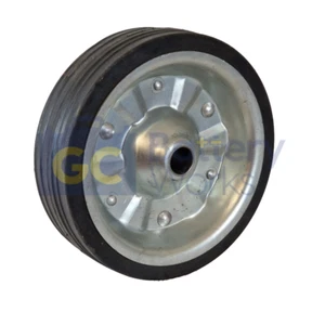 Jockey Wheel Replacement Wheel Spare 200x56mm Steel Rim w/ 20x62mm Centre Bore - Picture 1 of 4