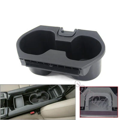 Caja de almacenamiento portavasos consola central negra para Honda Civic 16-2018 Foto 1 de 4