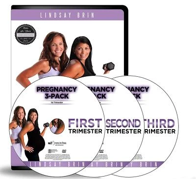 Lindsay Brin: Complete Pregnancy Workout 3 DVD Fitness Exercise Video NEW  - Image 1 of 3