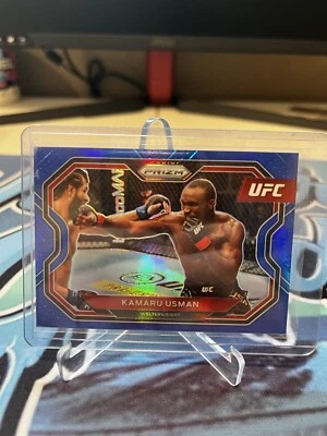 2021 Panini Prizm Kamari Usman Blue Prizm Debut Refractor Card 118/199 #151 UFC - Image 1 of 2