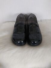 Alegria Womens Size 13 Kel-7713 Clogs Nursing Comfort Shoes Black/Green Leather 