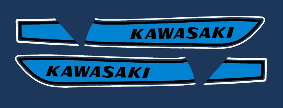 Kawasaki 250 S1C 1975 - Juego completo de calcomanías - Kawasaki 250 triple Foto 1 de 1