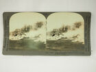 Antique Stereoview Card. Keystone. (35) 19149 Huge Armored Tank Making Its Way