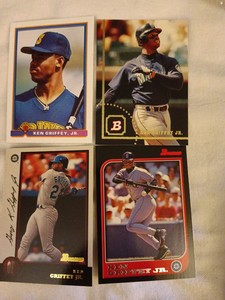 Ken Griffey Jr 94 Bowman #5/ 97 Bowman #16/ 98 Bowman #33/ 94 Bowman #5