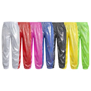Kids Girls Bottoms Straße Trousers Disco Dance Pants Kostüm Unisex Athletisch - Picture 1 of 49