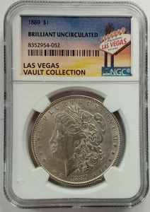 1889 1 $ Morgan Dollar NGC Stempelglanz Las Vegas Tresor Sammlung - Bild 1 von 1