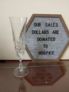 Noritake Hampton Hall Crystal 9” Champagne Flute - Picture 1 of 9