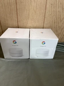 Google WiFi Point AC1200 Router GA02430-US GJ2CQ Wi-Fi White PACK OF 2 - Picture 1 of 1